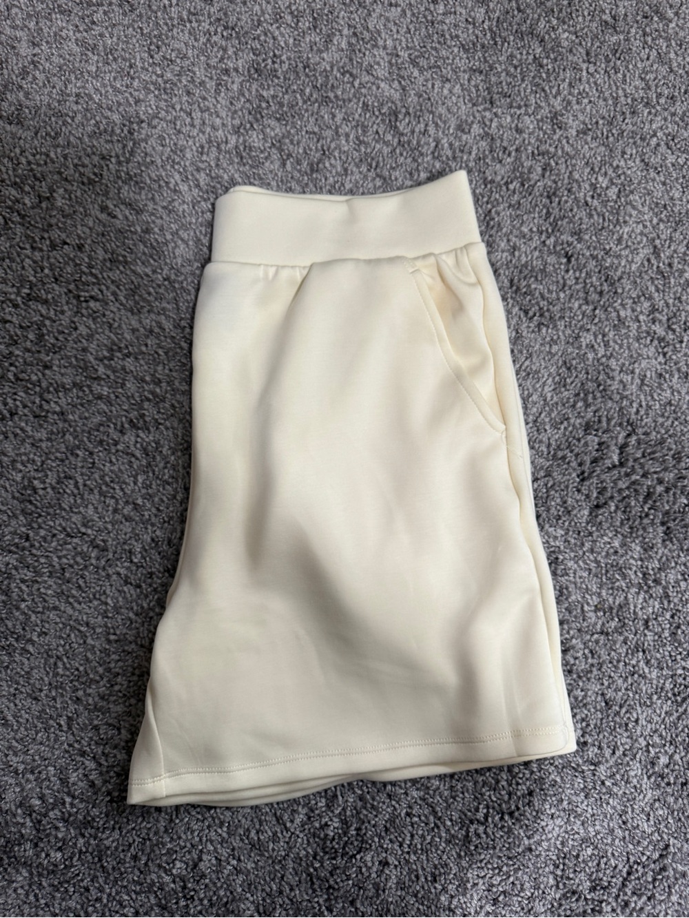 Women’s LazyPants butter yellow shorts - Picture 3 of 5